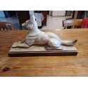 Faience " Chien " de : L.François