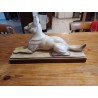 Faience " Chien " de : L.François