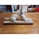 Faience " Chien " de : L.François