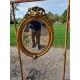 Miroir Ovale en Bois et Stuk doré 19 éme