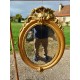 Miroir Ovale en Bois et Stuk doré 19 éme