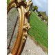Miroir Ovale en Bois et Stuk doré 19 éme