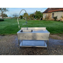 Plonge de Collectivité Inox 1 Bac 1 Douchette