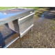 Table Inox de Collectivité avec Tiroirs et Bacs Plastic