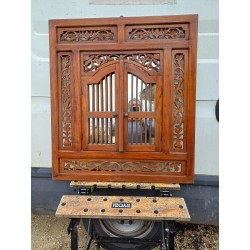 Portes Miroir Bois Exotique
