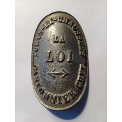Plaque " La Loi " Ponts et Chaussées - Cantonnier Chef
