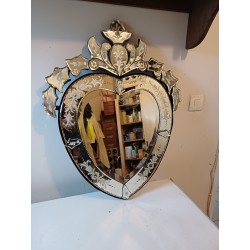Miroir Vénitien " Coeur "