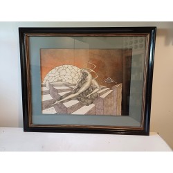 Lithographie J.M Sostras 1984