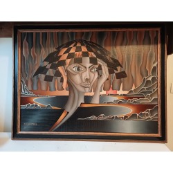 Huile sur Toile J.M Sostras 1979