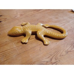 Grés émaillé Jaune Vintage " Salamandre "