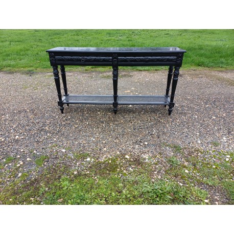 Console Bois et Cannage de Style Napolèon III