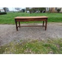 Table de Ferme Campagnarde 19 éme Noyer et Pin , 3 Tiroirs