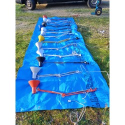 Lot de 13 Lampes de Bureau industrielles Metal