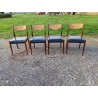 4 Chaises Baumann Vintage des Années 60