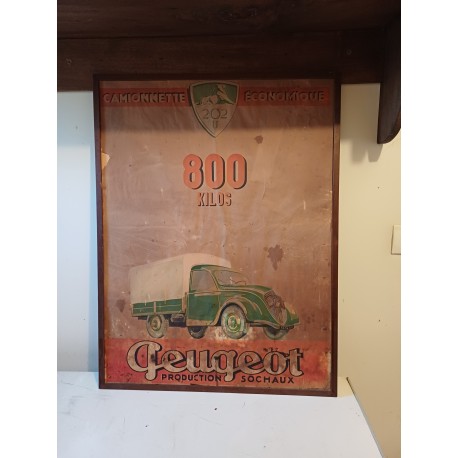 Affiche Publicité Ancienne de : Peugeot