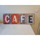 Décoration Publicitaire " Café" en Tole