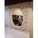 Miroir Vintage en Rotin et Osier