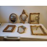 Lot de 6 Miroirs Bois et Stuk Doré