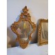Lot de 6 Miroirs Bois et Stuk Doré