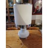 Lampe Vintage des Années 70 Opaline Blanche