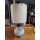 Lampe Vintage des Années 70 Opaline Blanche