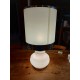 Lampe Vintage des Années 70 Opaline Blanche