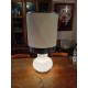 Lampe Vintage des Années 70 Opaline Blanche