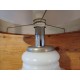 Lampe Vintage des Années 70 Opaline Blanche