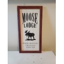 Panneau bois Moose Lodge