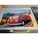 3 Pubs Plastifiées Voiture , Combi Wolsvagen et VW