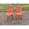 Paire de Chaises en Rotin Vintage