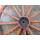 Paire de Roues Anciennes en Bois et Gomme