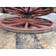 Paire de Roues Anciennes en Bois et Gomme