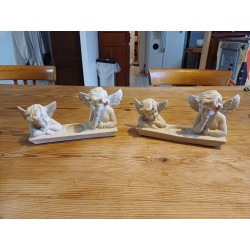 Paire de Portes Bougies " Angelots "