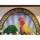 Plaque Tole Publicitaire " Coq Hardi "