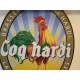 Plaque Tole Publicitaire " Coq Hardi "