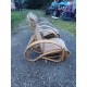 Paire de Fauteuils Transat en Rotin Colonial