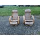 Paire de Fauteuils Transat en Rotin Colonial