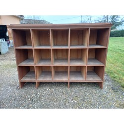 Meuble étagére de Magasin en Chéne des Années 30