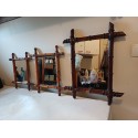 3 miroirs Rotin