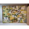 Huile sur Toile Jean Cheynel " Variation Florale "