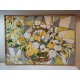 Huile sur Toile Jean Cheynel " Variation Florale "