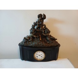 Pendule Marbre et régule Napolèon III