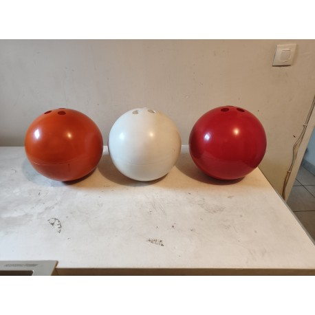 3 Boules de Bowling : Bacs a Glaçons Année 70
