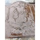 Plaque de Cheminée Fonte 19 ème " Bugeaud et Abdelkader "