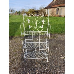 ètagère Fer Forgé Blanc repliable