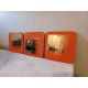 Miroir Vintage Verre Orange