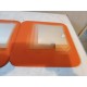 Miroir Vintage Verre Orange