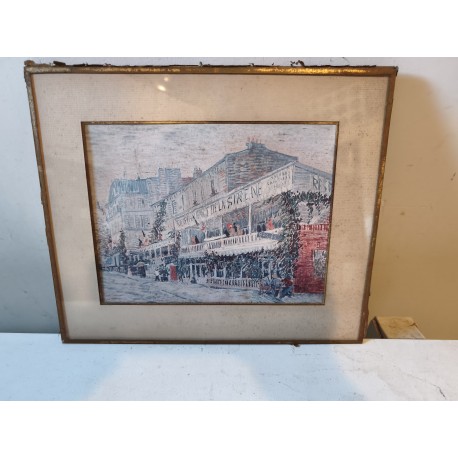 Dessin Vincent Van Gohg " Le Restaurant de la Sirène "