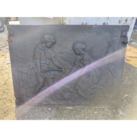 Plaque De Cheminée en Fonte